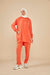 Serena Loungewear Suit Set - Orange