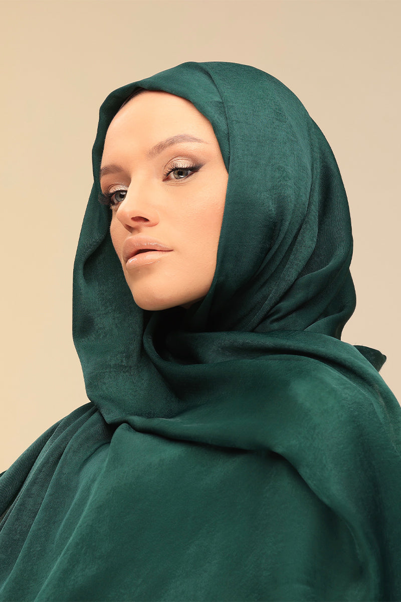 Perfect Satin Hijab - Black - Square 40 x 40 / Black / Satin