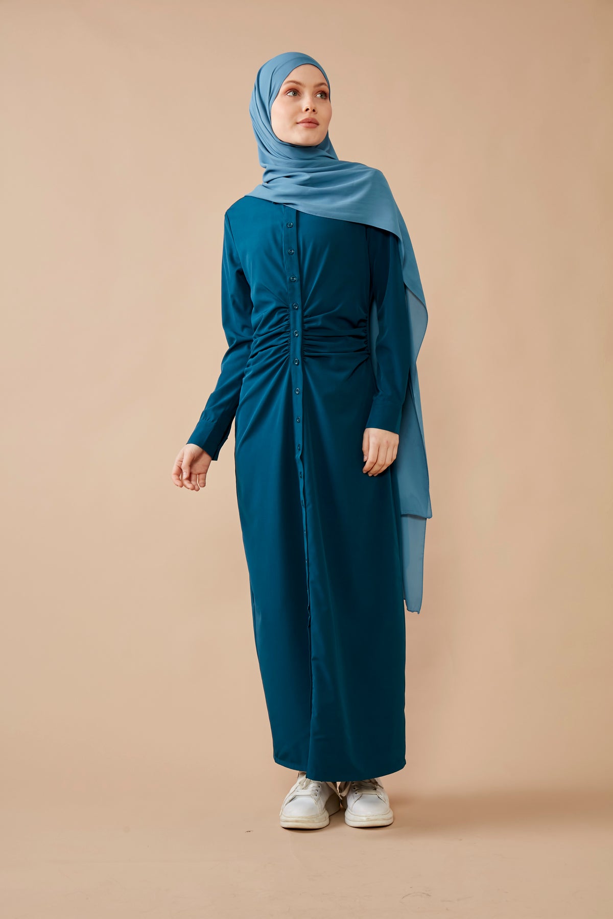 Alessia Modest Dress - Teal